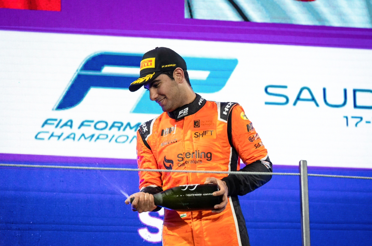 Jehan Daruvala F2 Saudi Arabia sprint race podium