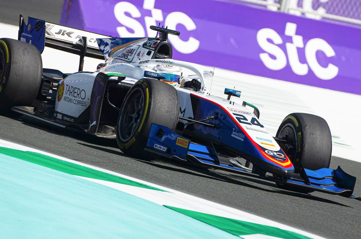Kush Maini F2 Saudi Arabia sprint race 