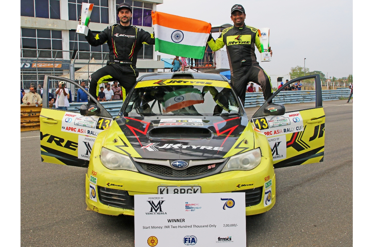 Gaurav Gill and Aniruddha Rangnekar in Round 2 of the APRC