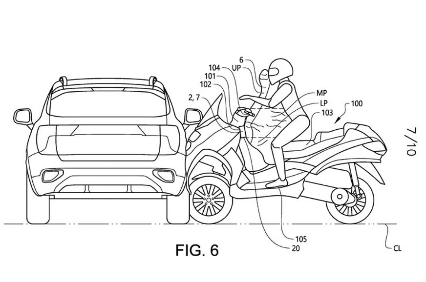 Piaggio MP3 scooter expected to get an airbag