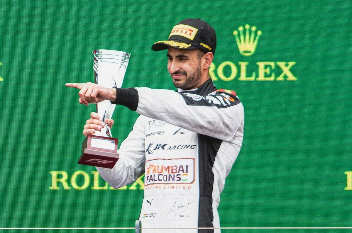 Kush Maini Formula 2 podium in Australia