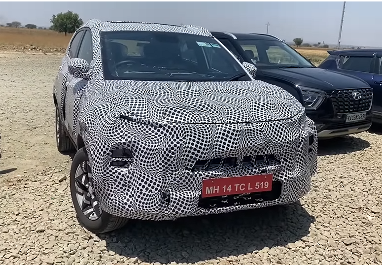 Tata Nexon facelift interior spied 
