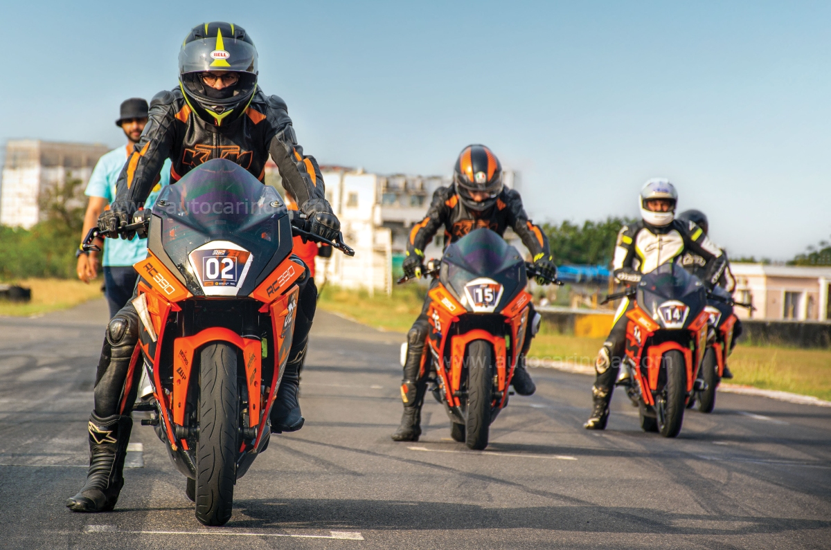 KTM RC 390 price, media race, track riding experience.