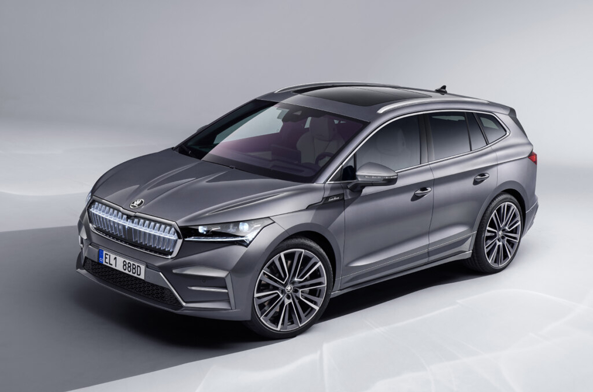Skoda Enyaq L&K front quarter 
