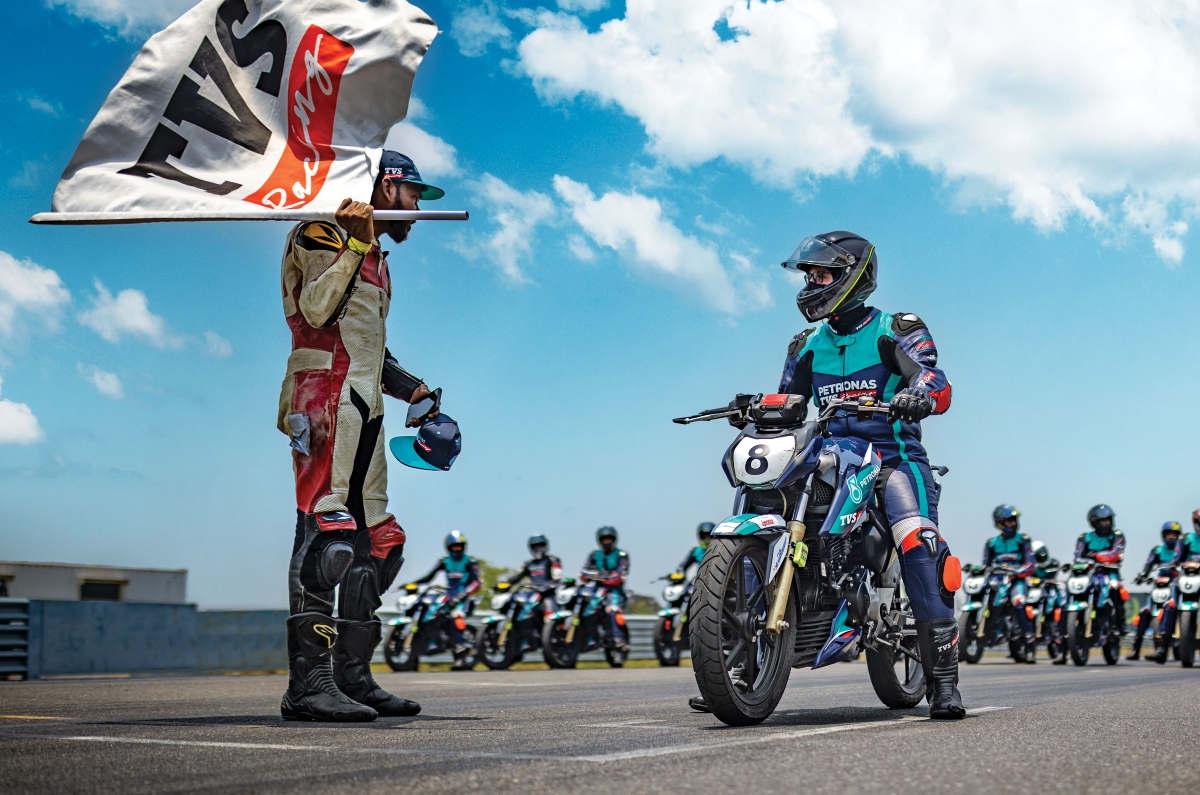 TVS YMRP 7.0 results, on-track experience, track-specific coaching.