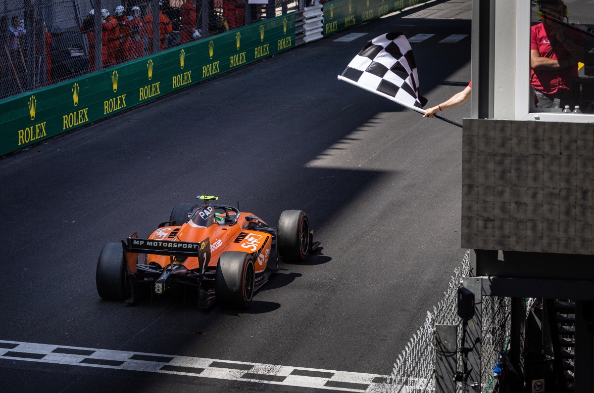 Jehan Daruvala second in F2 Monaco Sprint Race