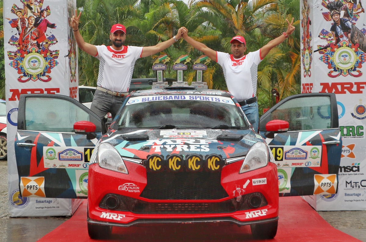 Rally of Arunachal winners Aroor Arjun Rao and Satish Kumar Rajagopal 