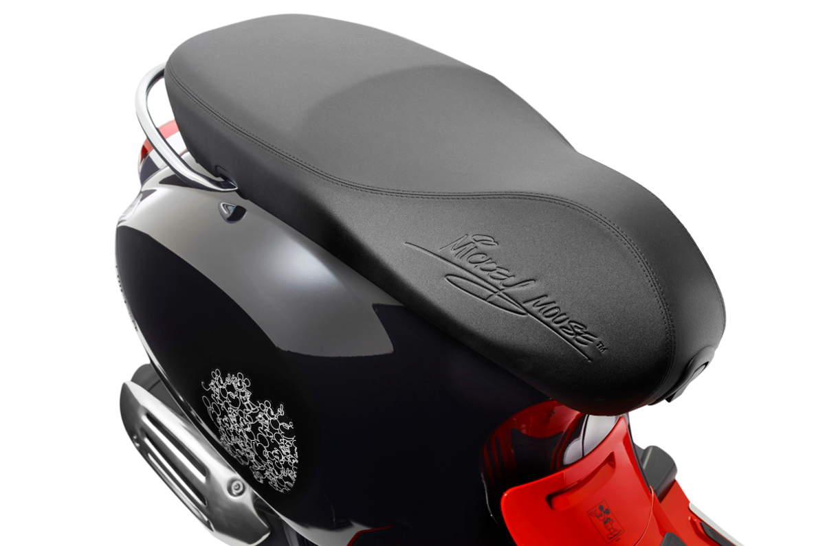 Vespa SXL 150 price, Mickey Mouse edition scooter.