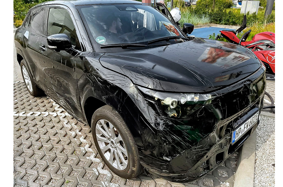 Maruti electric SUV spied front quarter Maruti electric SUV spied front quarter