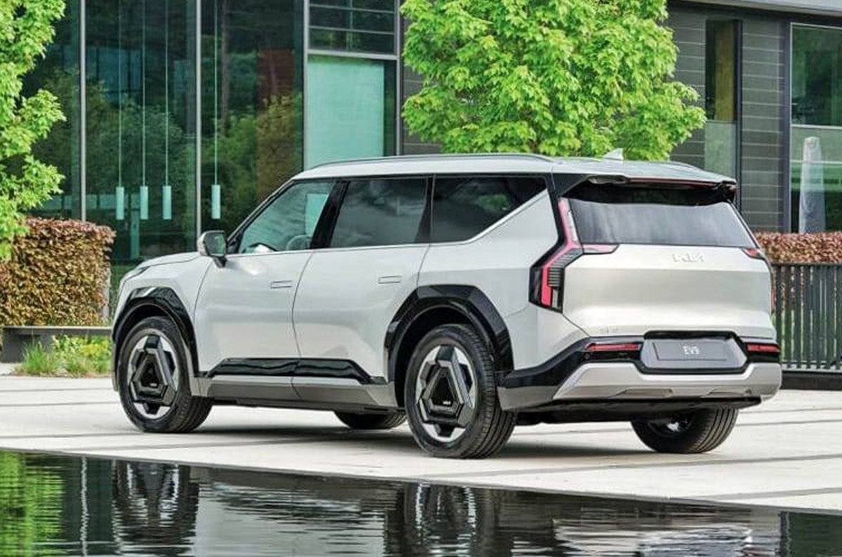 Kia EV9 rear quarter Kia EV9 rear quarter