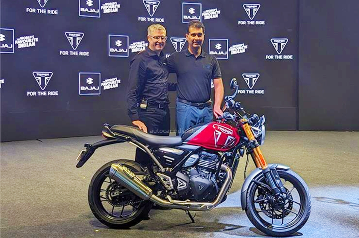 Rajiv Bajaj comments on Triumph's future. Triumph Speed 400 price, Scrambler 400 X India launch date.