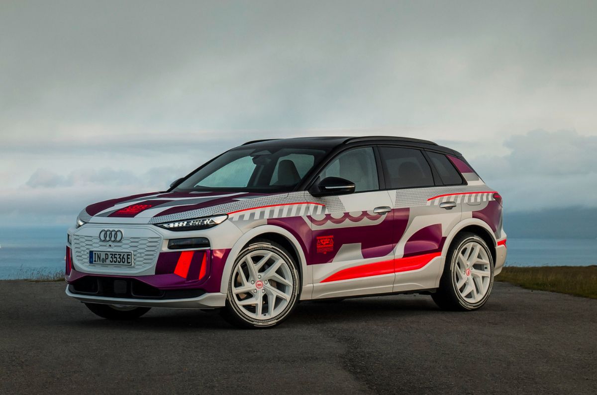 Audi Q6 e-tron details, range, official teaser, dynamic lights ...