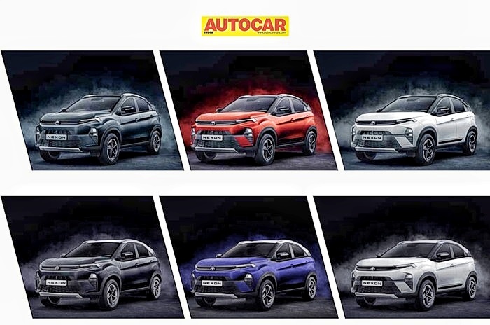 Tata Nexon colour options