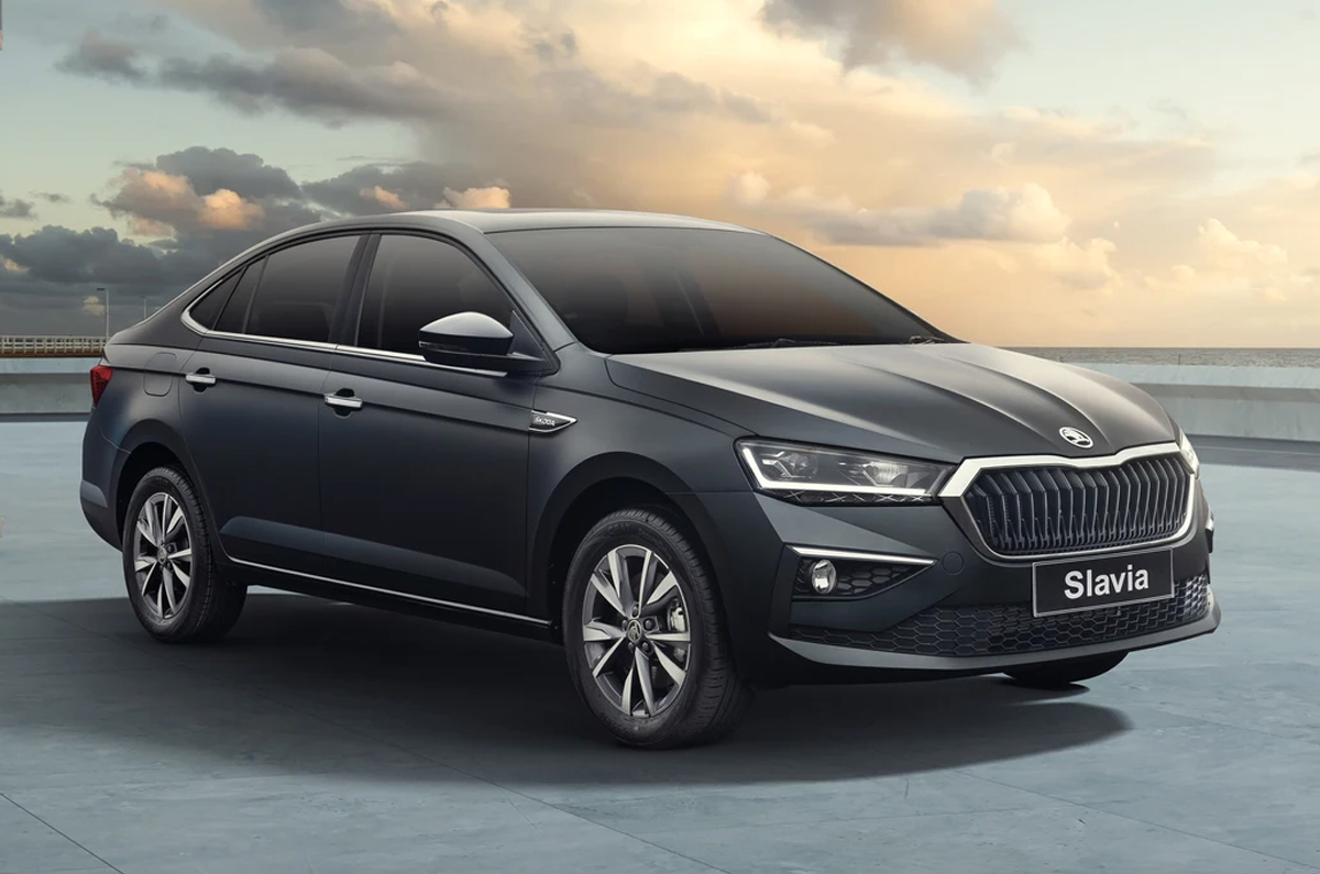 Skoda Slavia Matte Edition front quarter 