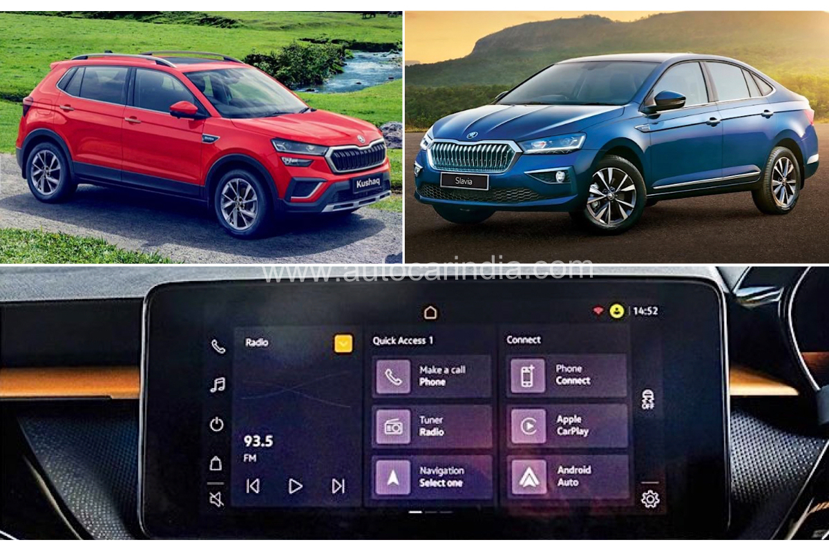Skoda Kushaq Slavia touchscreen Skoda Kushaq Slavia touchscreen