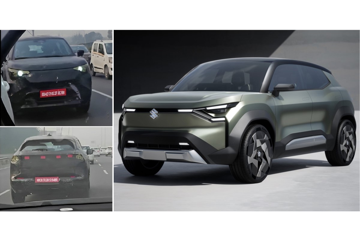 Maruti Suzuki eVX spied in India
