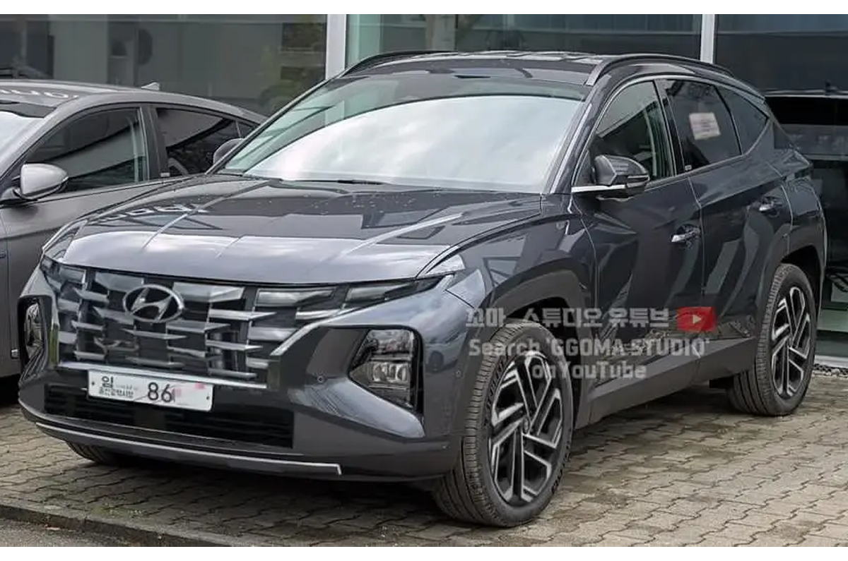 Hyundai Tucson facelift spied 