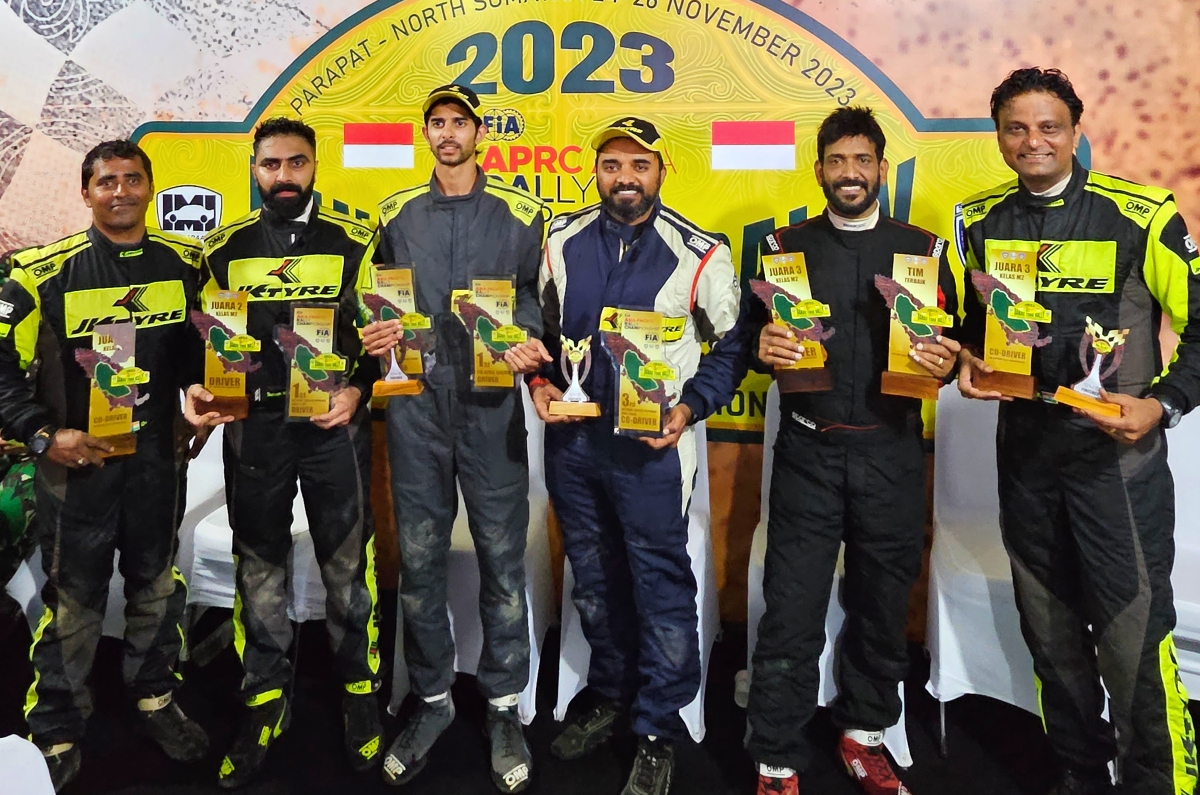 JK tyre Motorsport at 2023 APRC finale, Danau Toba Rally.