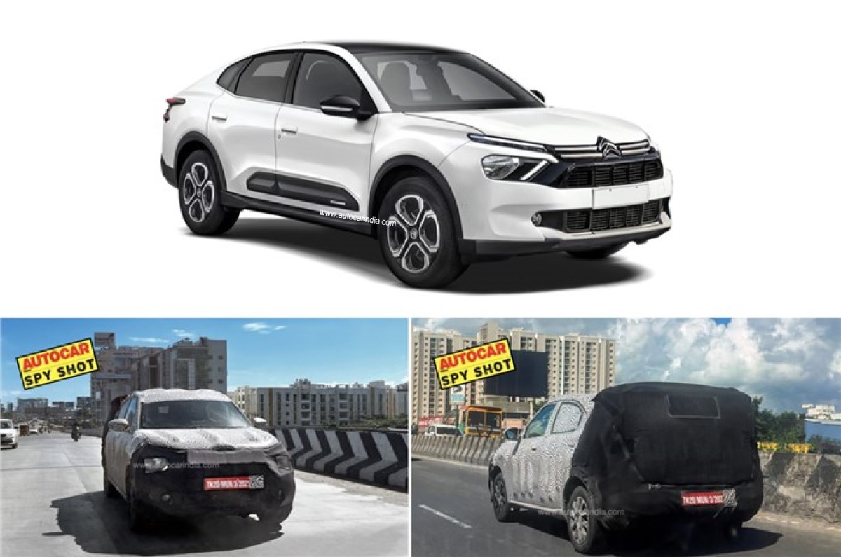 Citroen C3X spied in India