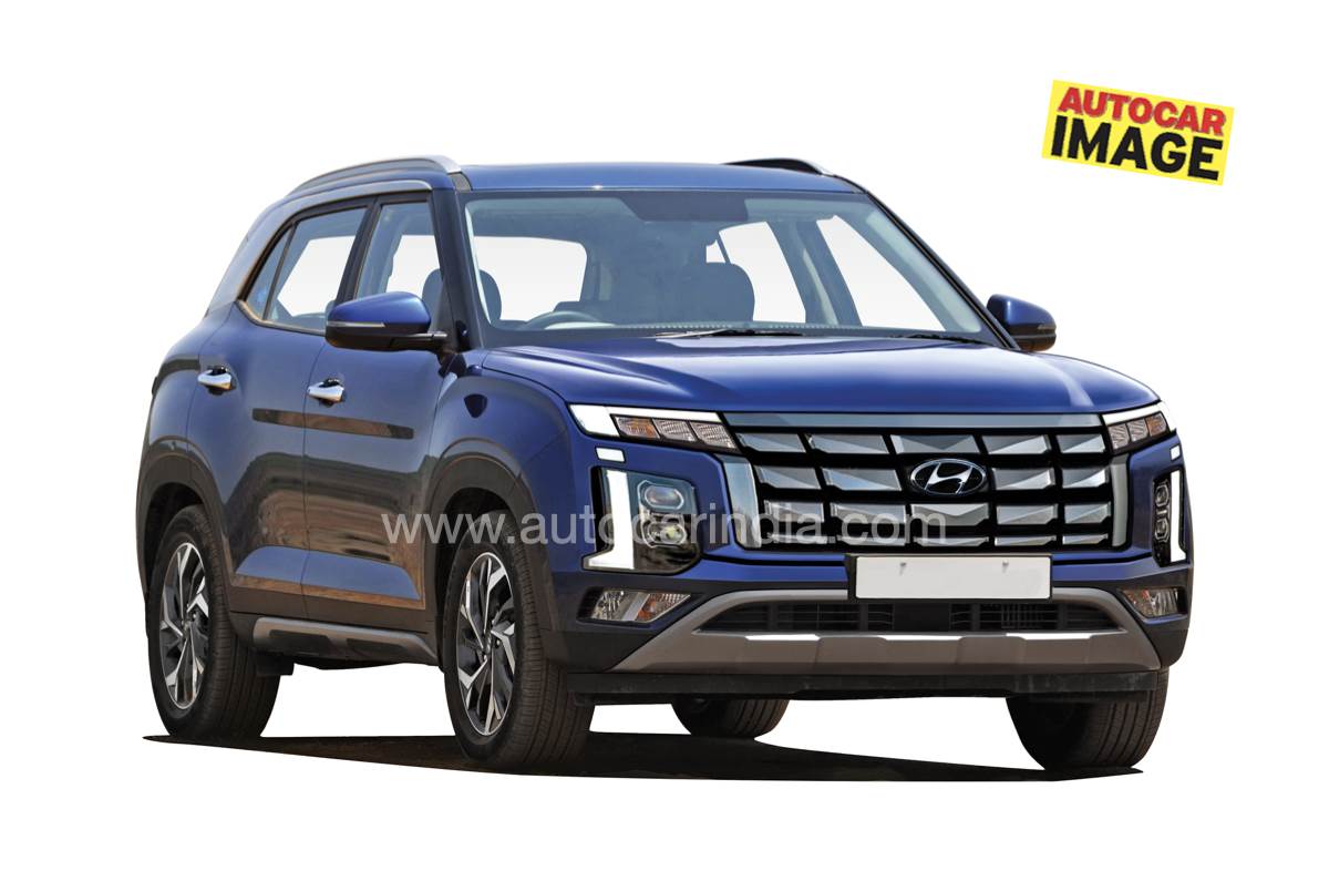 Hyundai Creta facelift 2024 Autocar India render