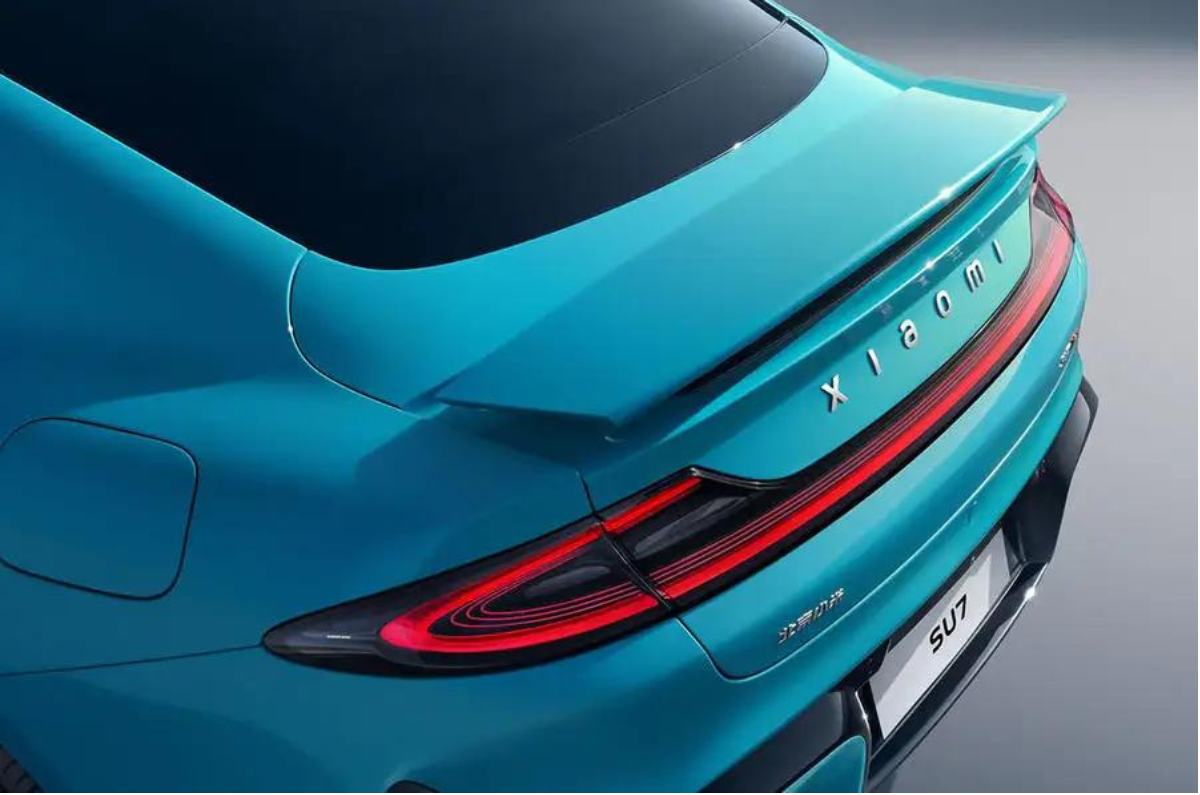 Xiaomi SU7 electric sedan rear
