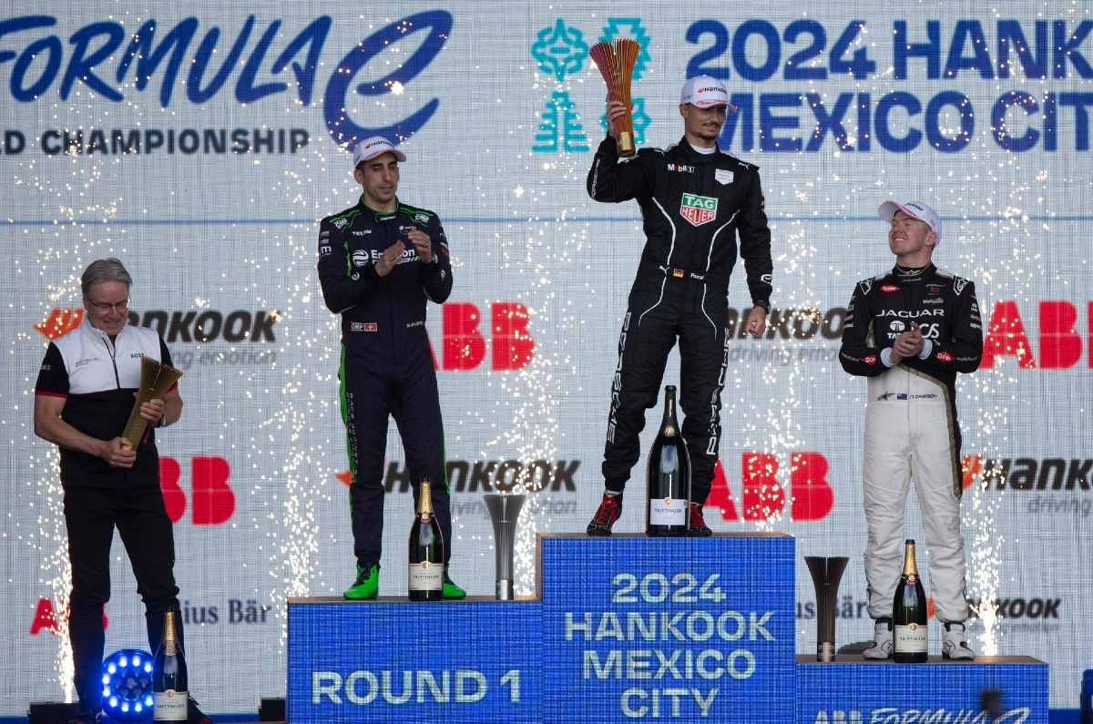 2024 Formula E Mexico City E-Prix podium