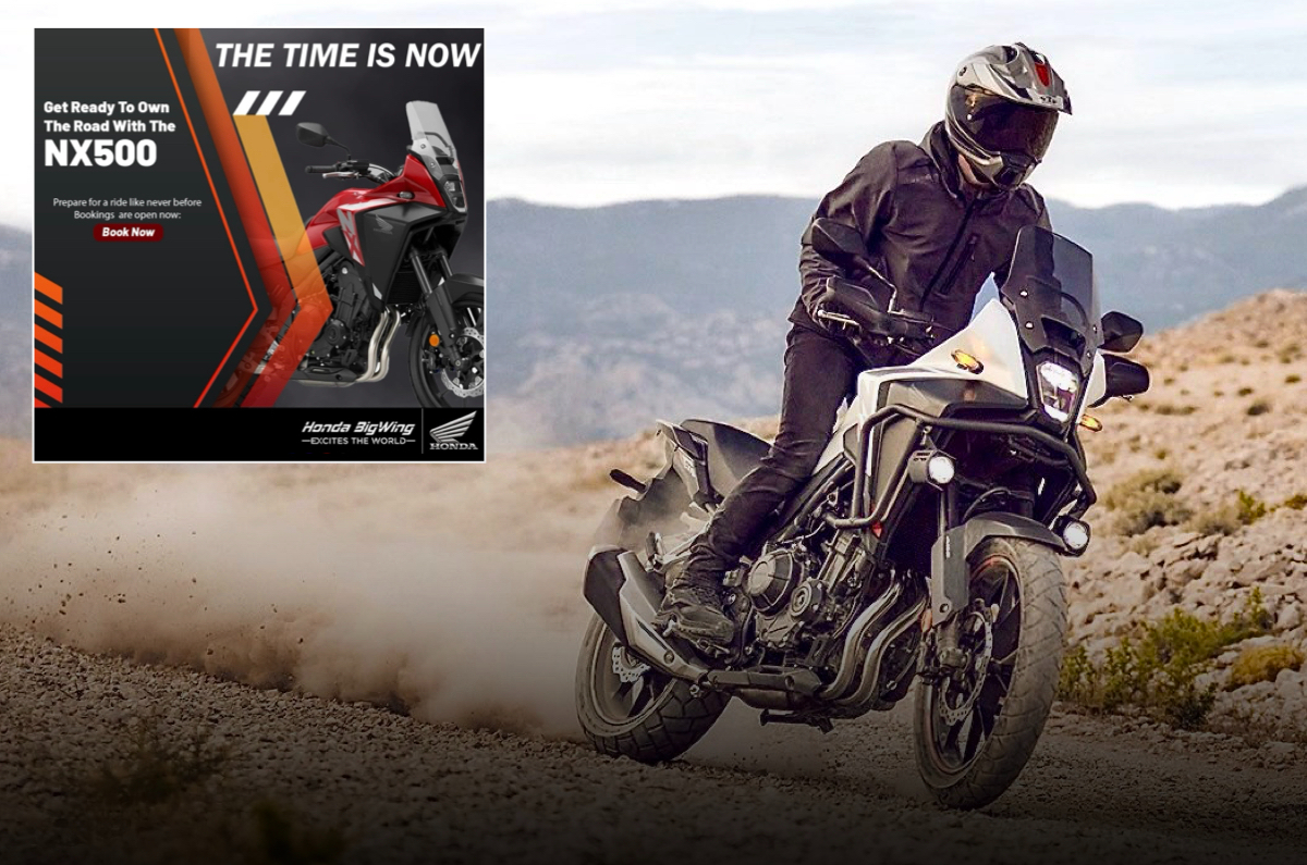 Honda NX500 pre-bookings open for Rs 10,000; launch soon