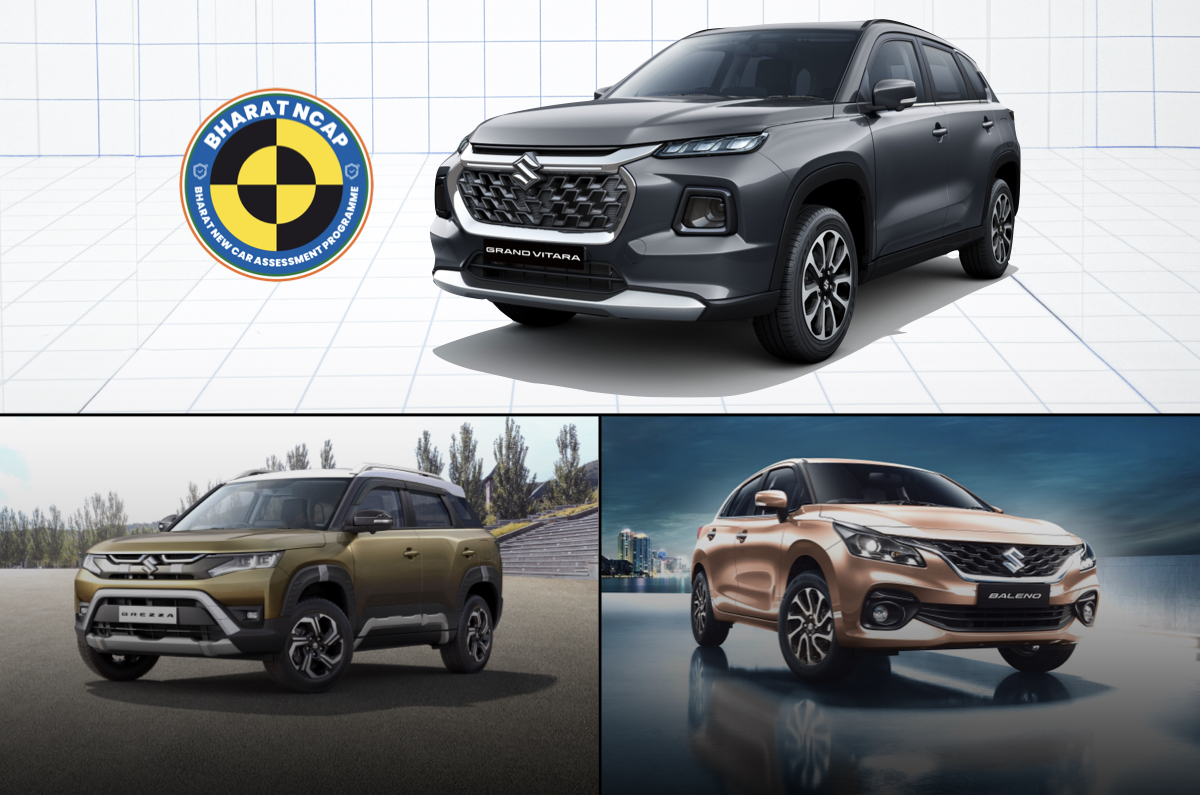 Maruti Brezza, Baleno, Grand Vitara going to Bharat NCAP Maruti Brezza, Baleno, Grand Vitara going to Bharat NCAP