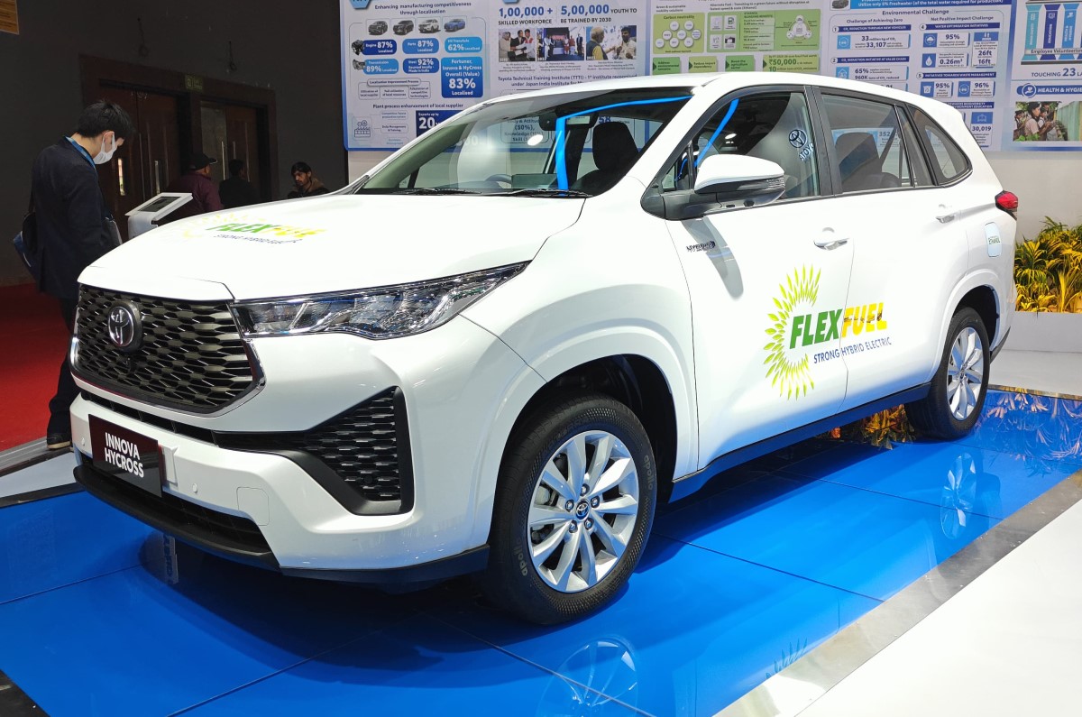 Toyota Hycross hybrid flex fuel