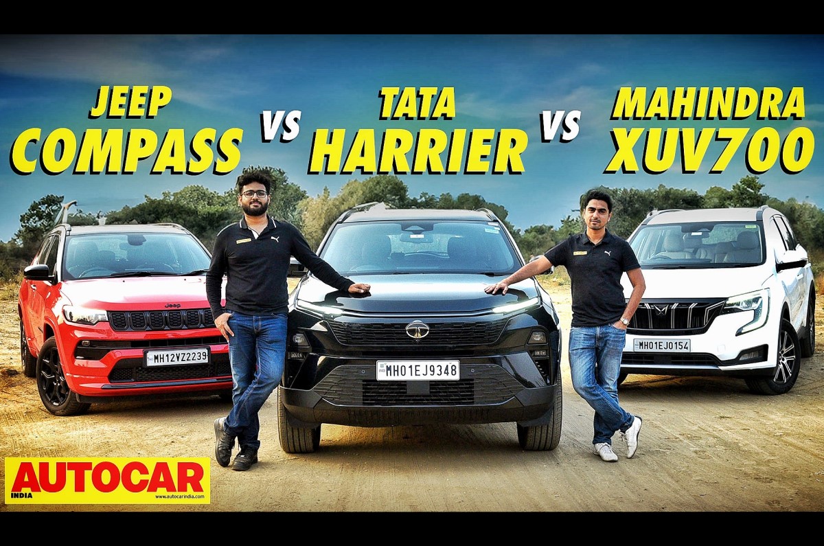 Tata Harrier vs Jeep Compass vs Mahindra XUV700