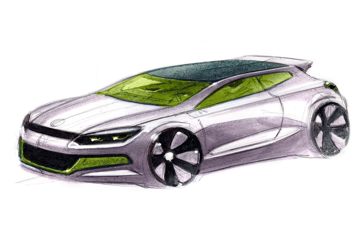 2009 Volkswagen Scirocco sketch