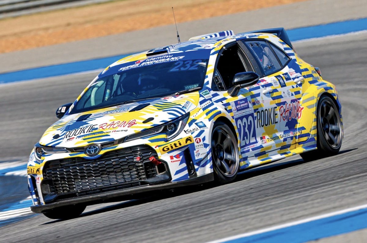 The hydrogen Toyota Corolla race car is fitted with direct air capture tech.