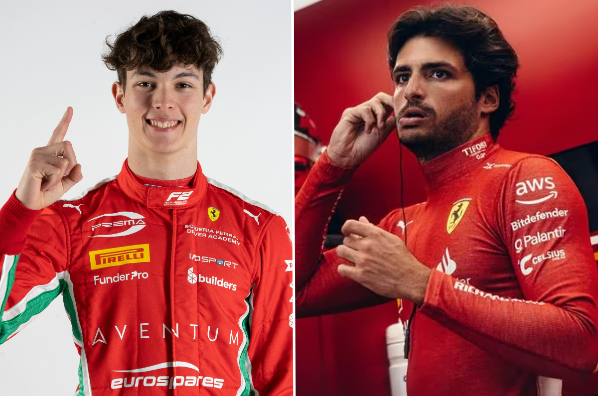 18-year-old Bearman (left) replaces Sainz for the rest of the Saudi Arabian GP