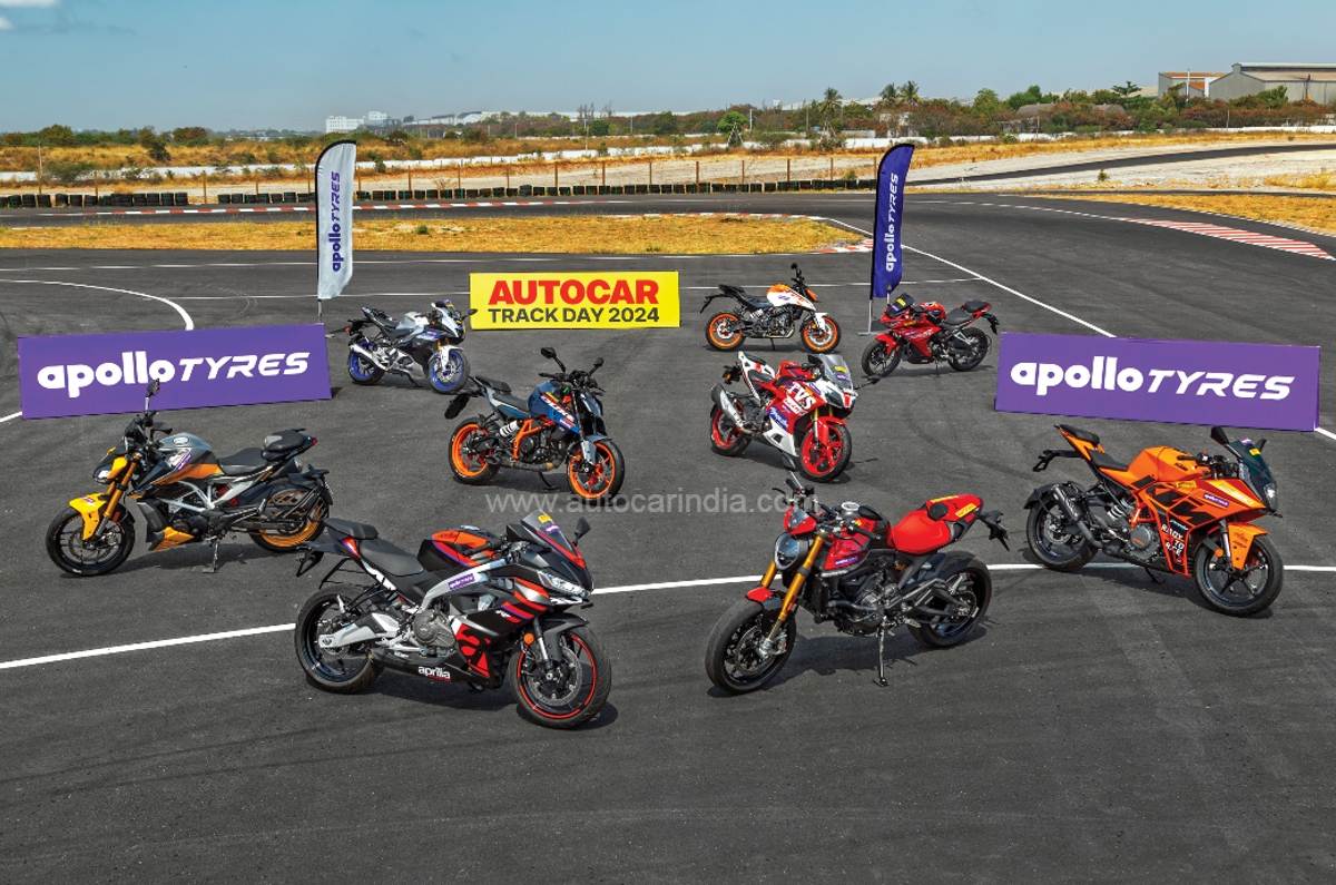 ktm rc 390, yamaha r15, Autocar track day bikes 2024.