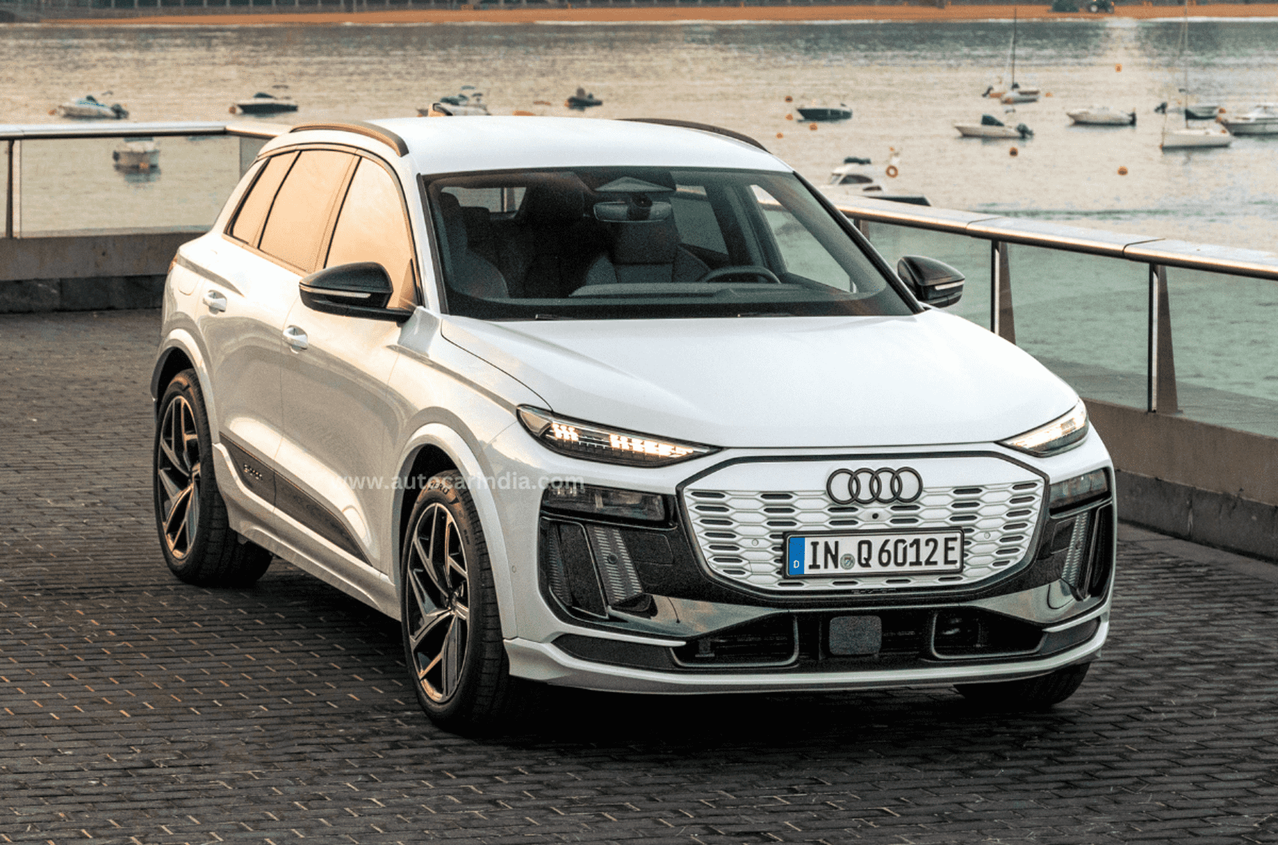 Audi Q6 e tront front quarter 