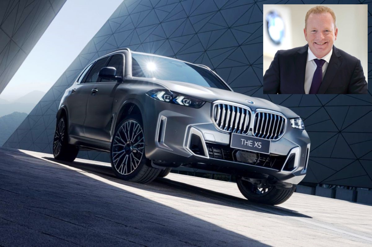 China-spec BMW X5 L; Jean-Philippe Parain, Senior Vice President, Region Asia Pacific, Eastern Europe, Middle East and Africa, BMW Group (inset)