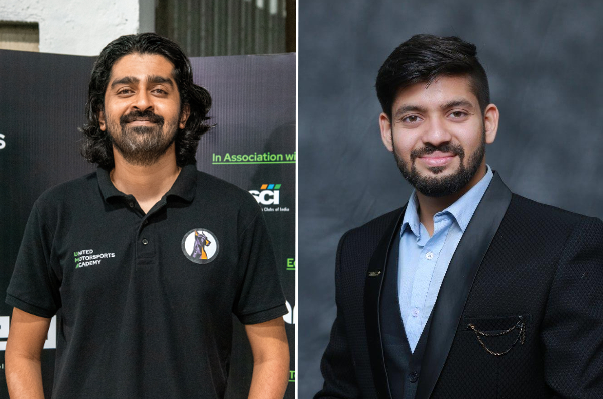 United Motorsports Academy co-founders Omkar Rane and Shubham Sangodkar