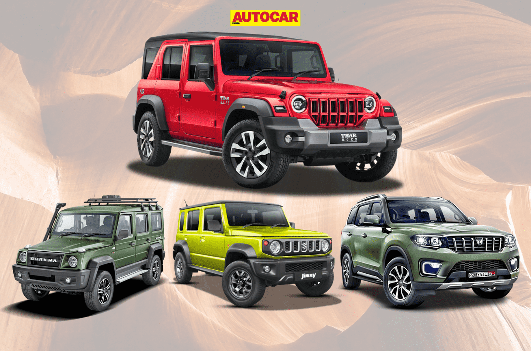 Mahindra Thar Roxx vs rivals 