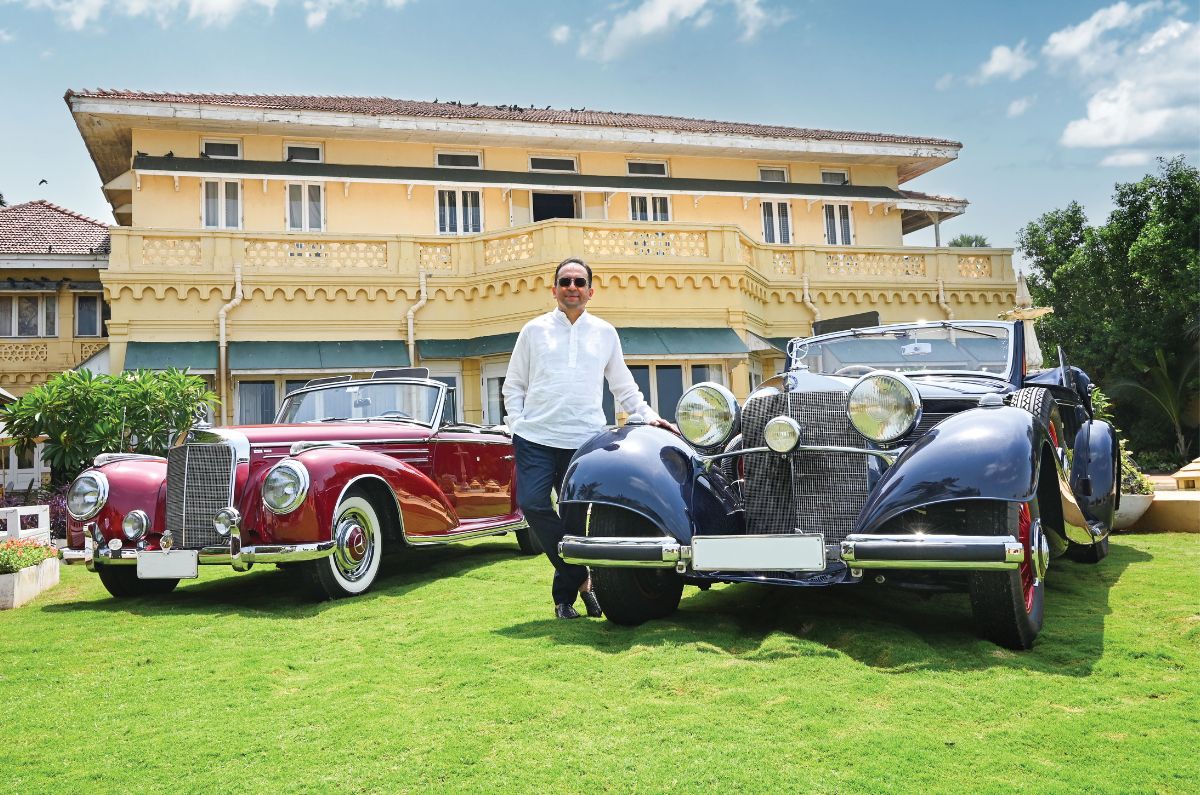 The Mercedes-Benz 300 Sc (left) and 540K from the collection.