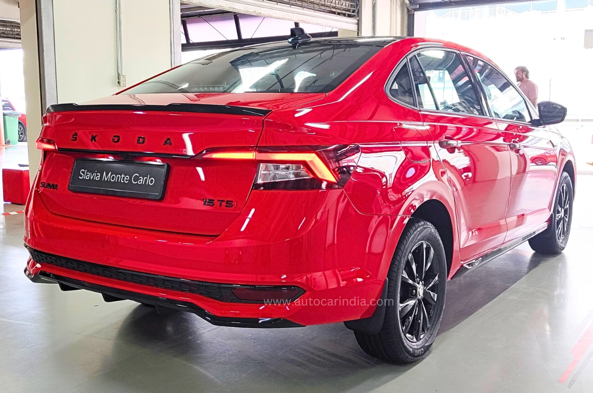 Skoda Slavia Monte Carlo rear Skoda Slavia Monte Carlo rear