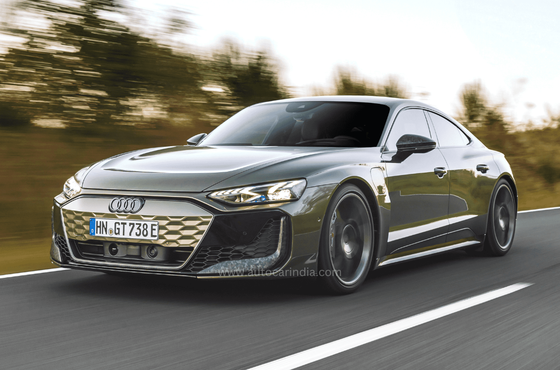 2025 Audi e-tron GT front quarter 