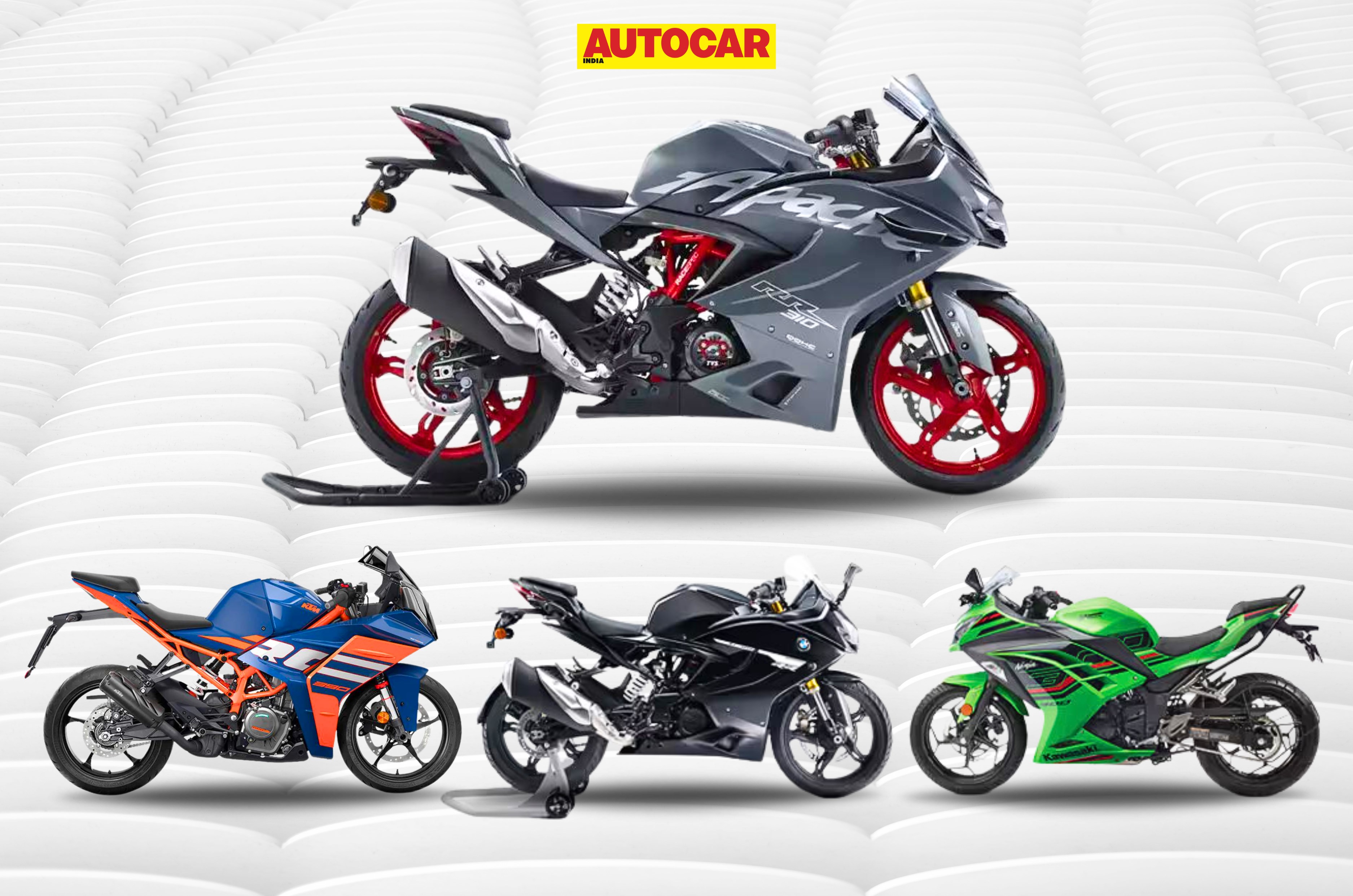 TVS Apache RR 310, KTM RC 390, specification comparability, value, particulars