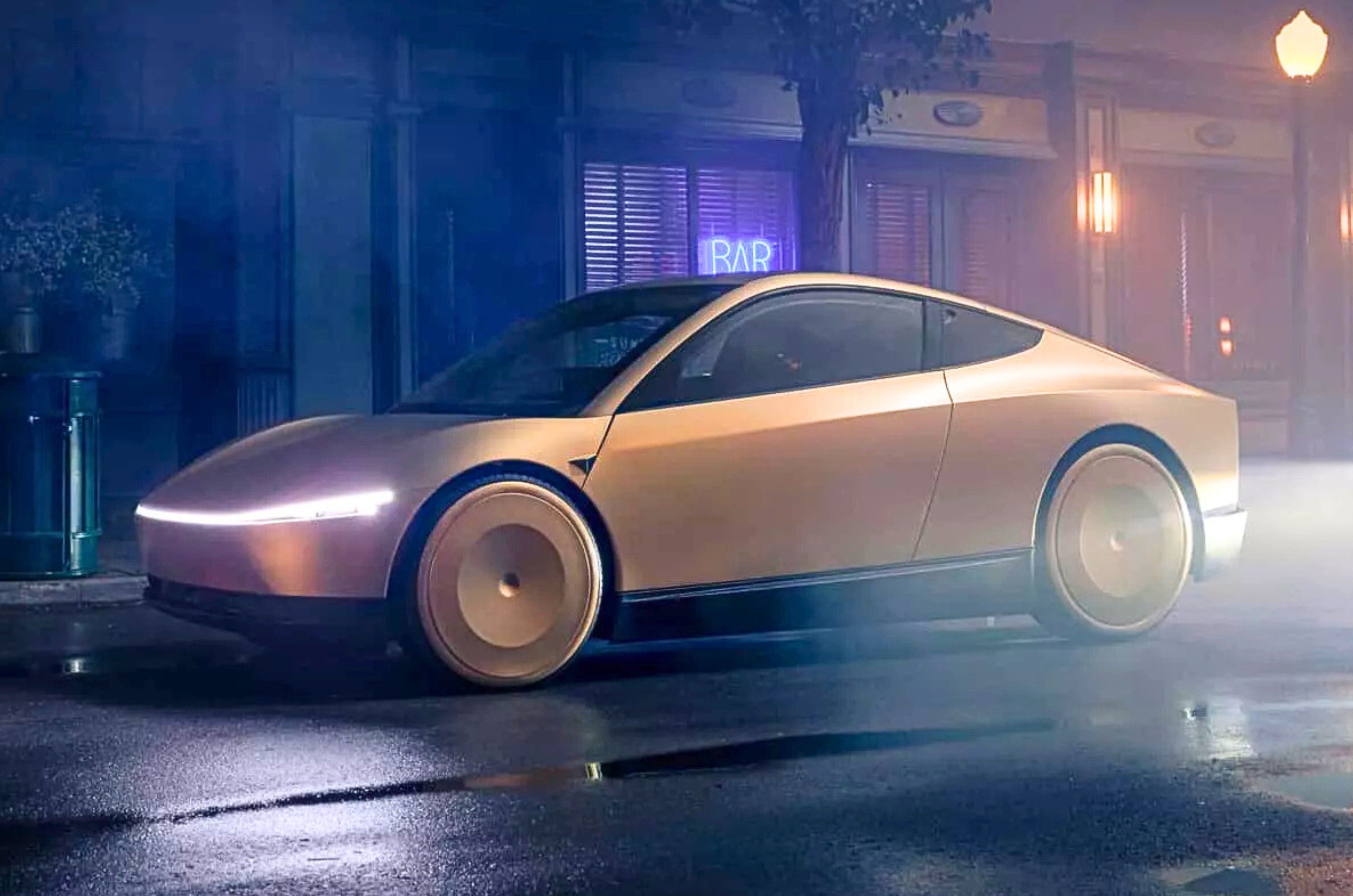 Tesla Cybercab front Tesla Cybercab front