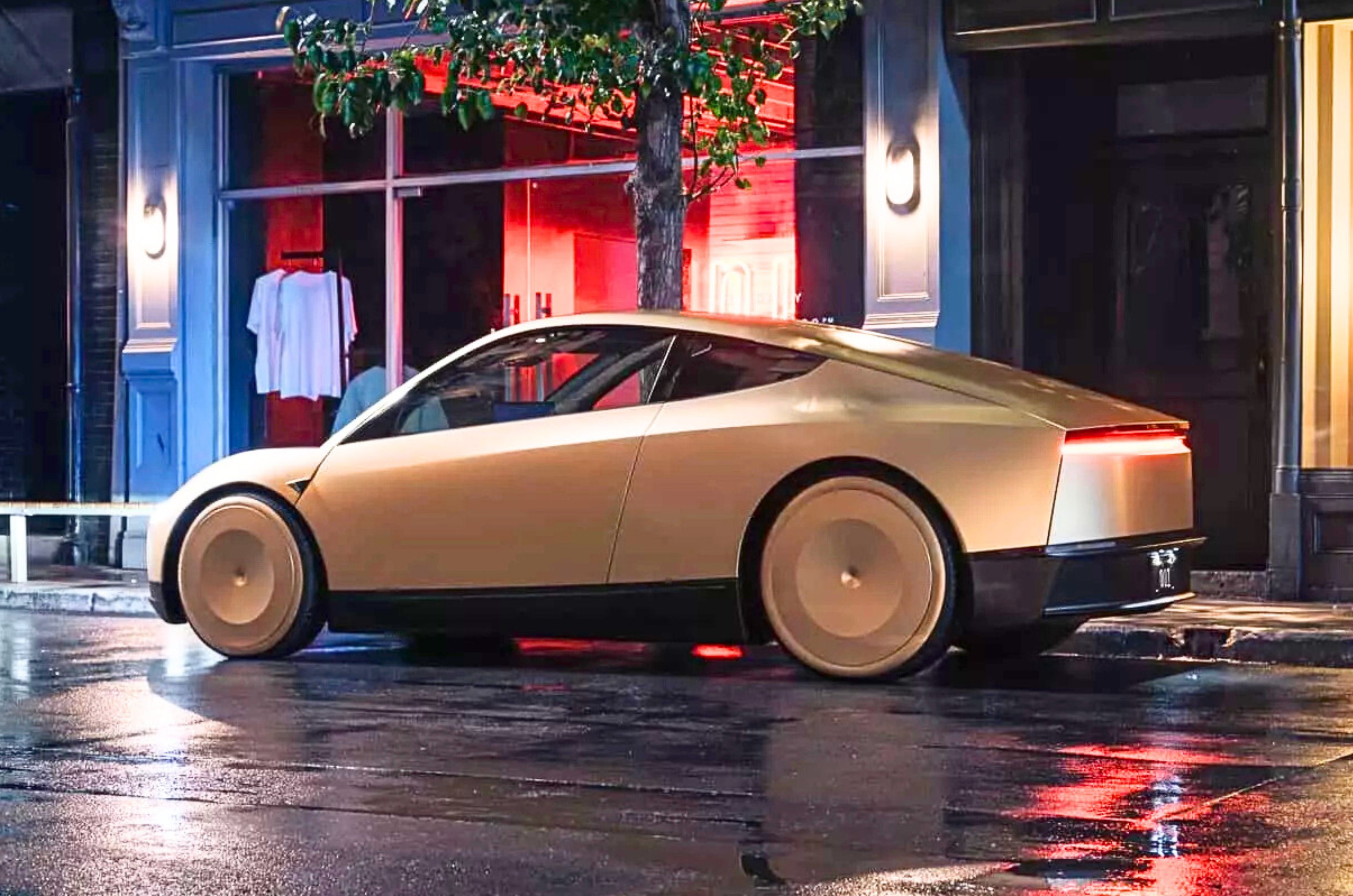 Tesla Cybercab rear Tesla Cybercab rear