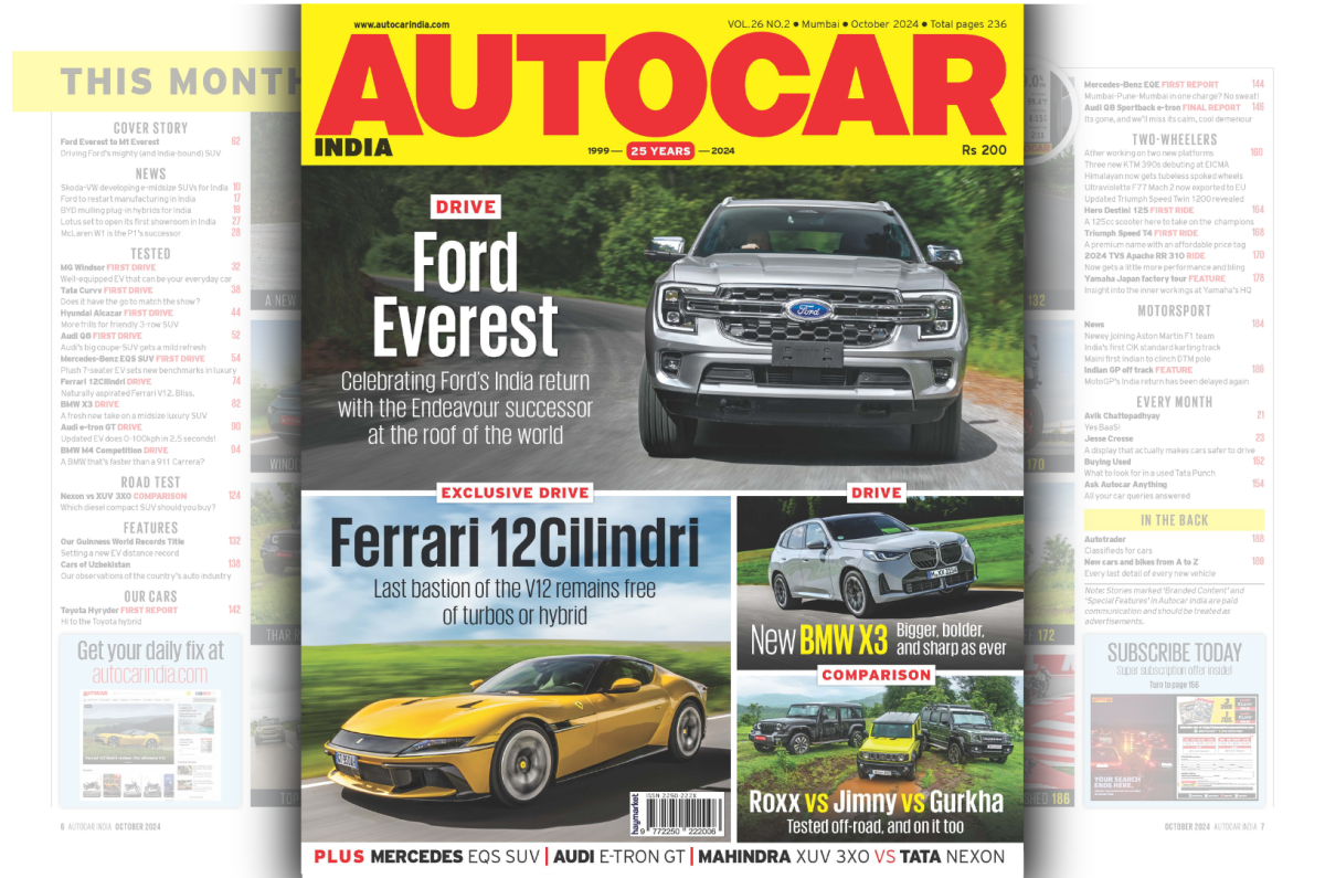 Autocar India October 2024 magazine cover