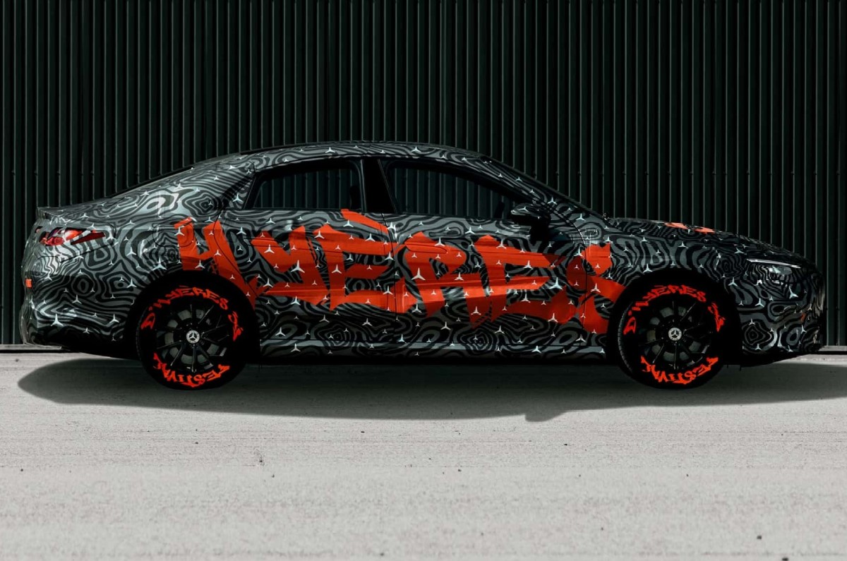 New Mercedes CLA side New Mercedes CLA side