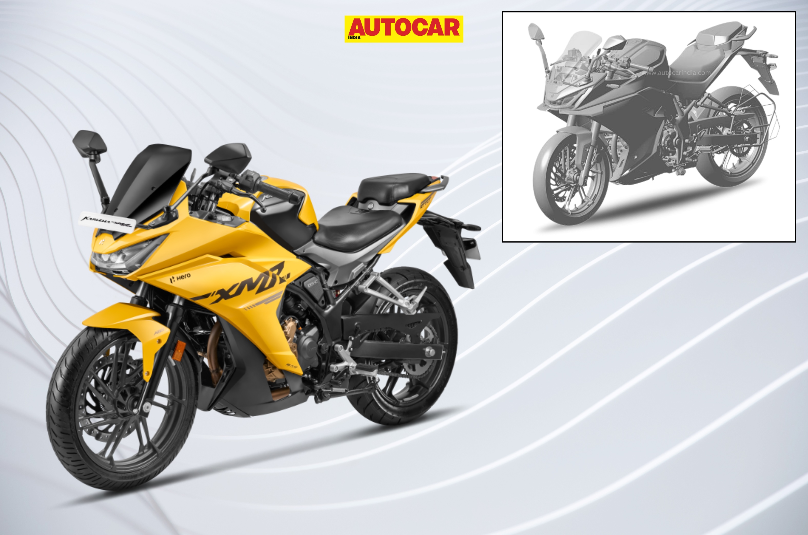 Updated Hero Karizma XMR design patented