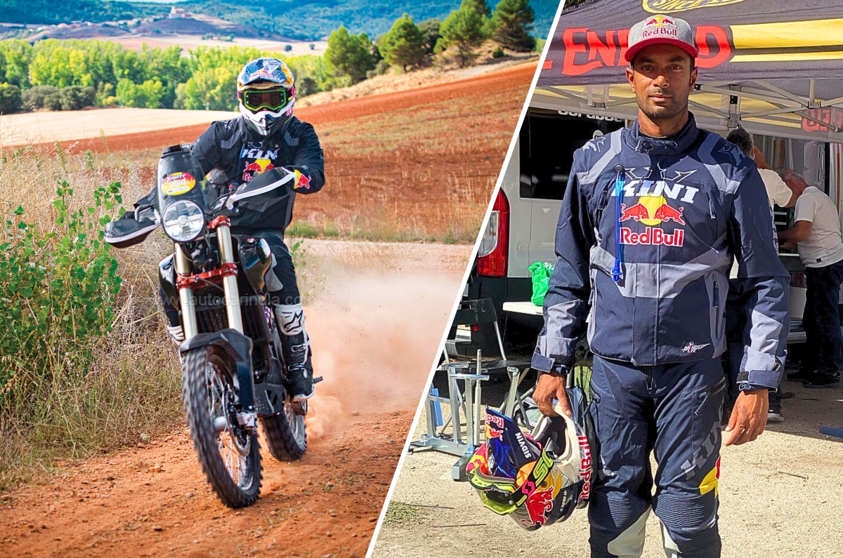 Santosh competed with a rally-spec Himalayan 450 in the 2024 Rallye TT Cuenca.