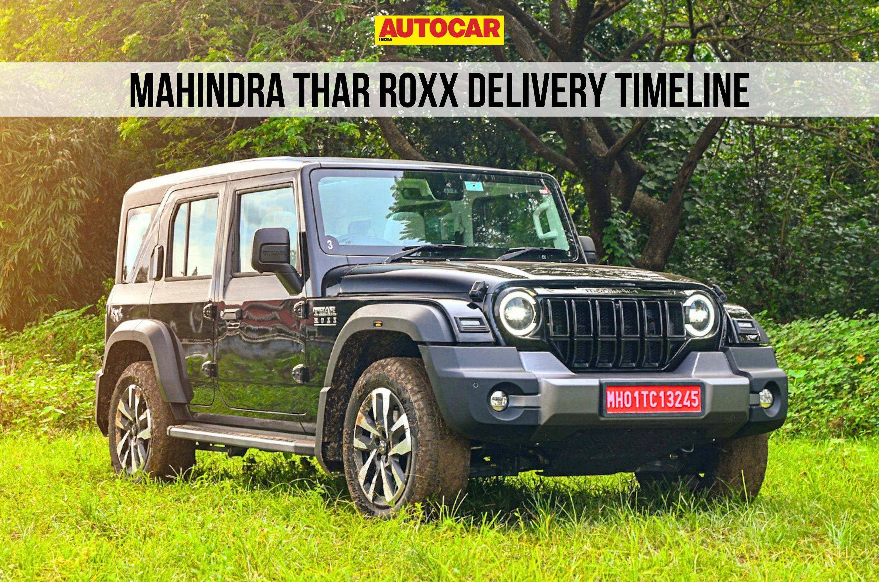 Mahindra Thar Roxx, ready interval, Mocha inside, Diwali supply