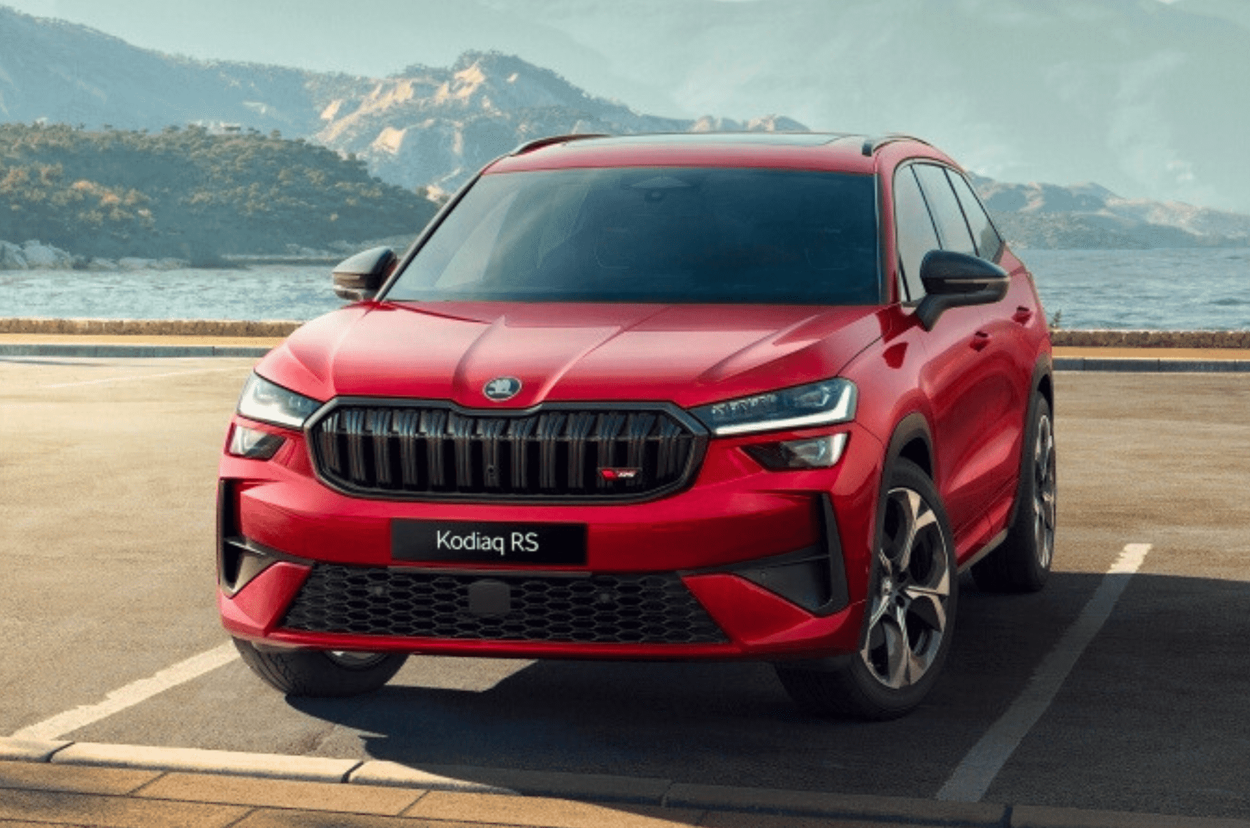 Skoda Kodiaq RS front quarter Skoda Kodiaq RS front quarter